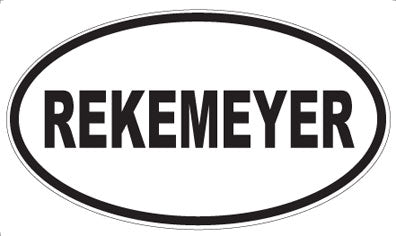 REKEMEYER - Oval Magnet