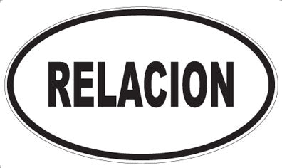 RELACION - Oval Magnet
