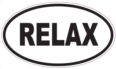 RELAX - Oval Sticker