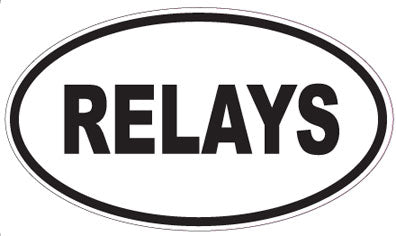 RELAYS - Oval Sticker