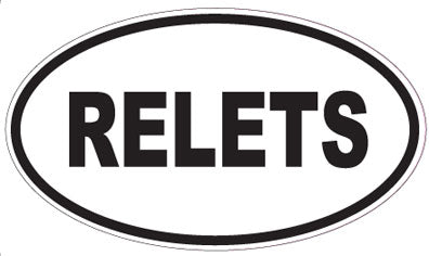 RELETS - Oval Sticker