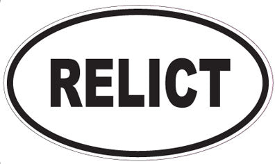 RELICT - Oval Sticker