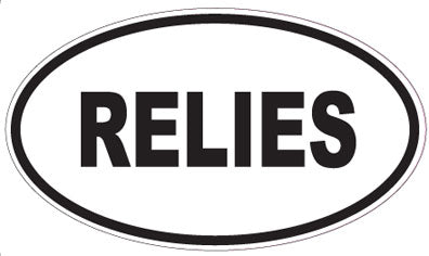 RELIES - Oval Sticker