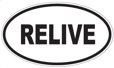 RELIVE - Oval Sticker