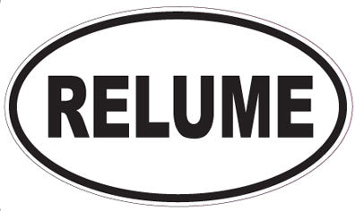 RELUME - Oval Sticker