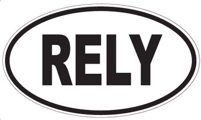 RELY - Oval Sticker