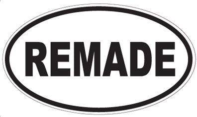 REMADE - Oval Sticker