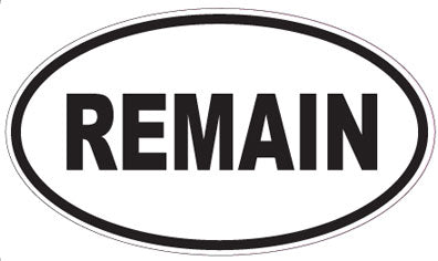 REMAIN - Oval Sticker