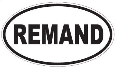 REMAND - Oval Sticker