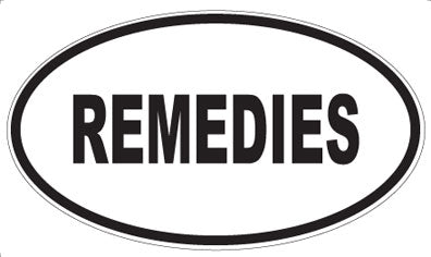 REMEDIES - Oval Magnet