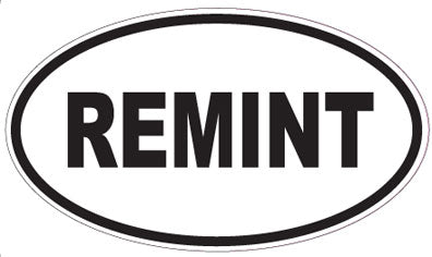 REMINT - Oval Sticker