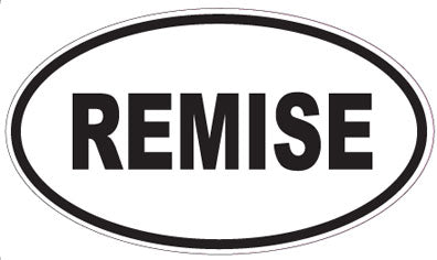 REMISE - Oval Sticker