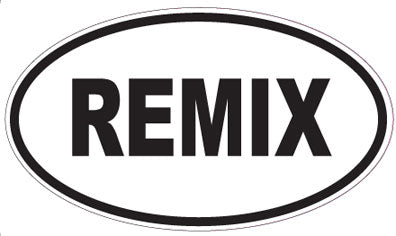 REMIX - Oval Sticker