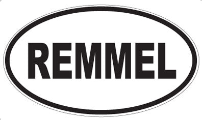 REMMEL - Oval Magnet