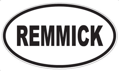 REMMICK - Oval Magnet