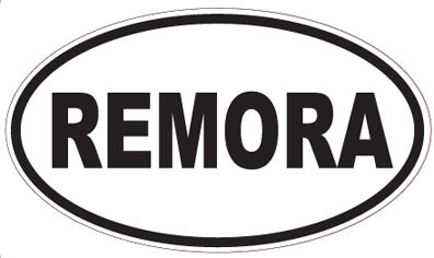REMORA - Oval Sticker