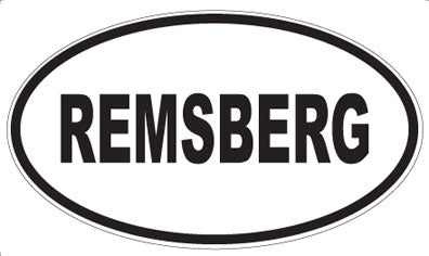 REMSBERG - Oval Sticker