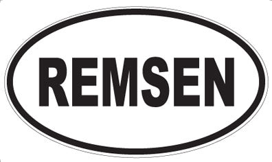 REMSEN - Oval Sticker