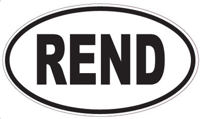 REND - Oval Sticker