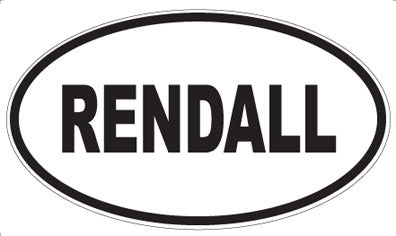 RENDALL - Oval Magnet