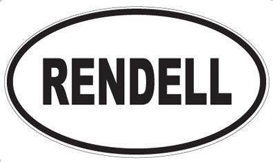 RENDELL - Oval Magnet