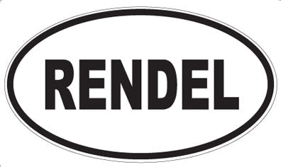 RENDEL - Oval Magnet