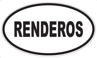 RENDEROS - Oval Magnet