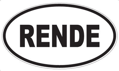 RENDE - Oval Magnet