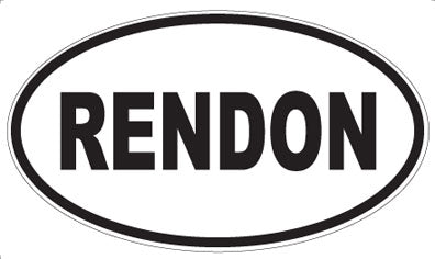 RENDON - Oval Magnet