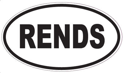 RENDS - Oval Sticker