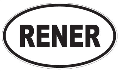 RENER - Oval Magnet