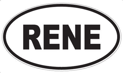 RENE - Oval Magnet