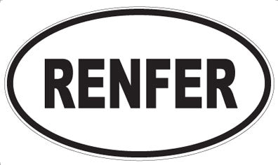 RENFER - Oval Magnet
