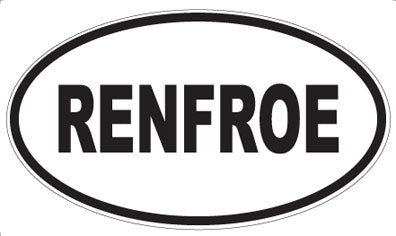 RENFROE - Oval Magnet