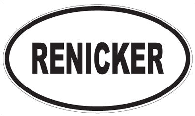 RENICKER - Oval Magnet