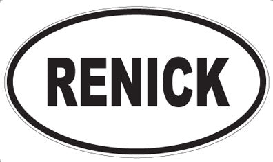 RENICK - Oval Magnet