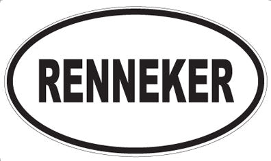 RENNEKER - Oval Magnet