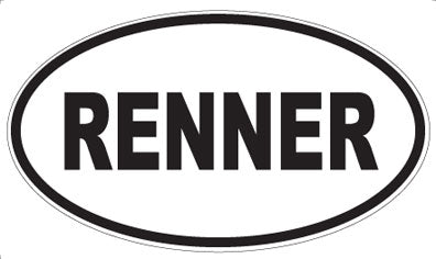 RENNER - Oval Magnet