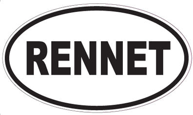 RENNET - Oval Sticker