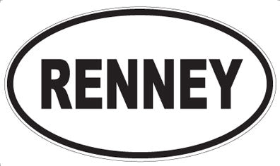 RENNEY - Oval Magnet