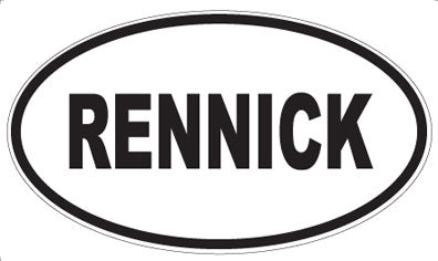 RENNICK - Oval Magnet
