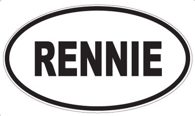 RENNIE - Oval Magnet