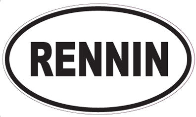 RENNIN - Oval Sticker