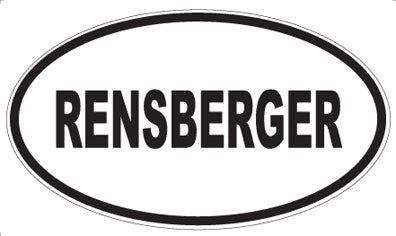 RENSBERGER - Oval Magnet
