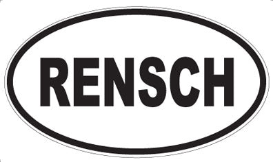 RENSCH - Oval Magnet