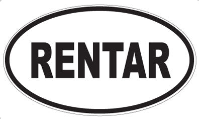 RENTAR - Oval Magnet