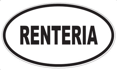 RENTERIA - Oval Magnet