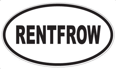 RENTFROW - Oval Magnet