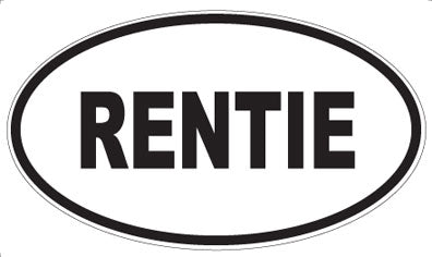 RENTIE - Oval Magnet