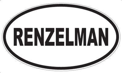 RENZELMAN - Oval Magnet